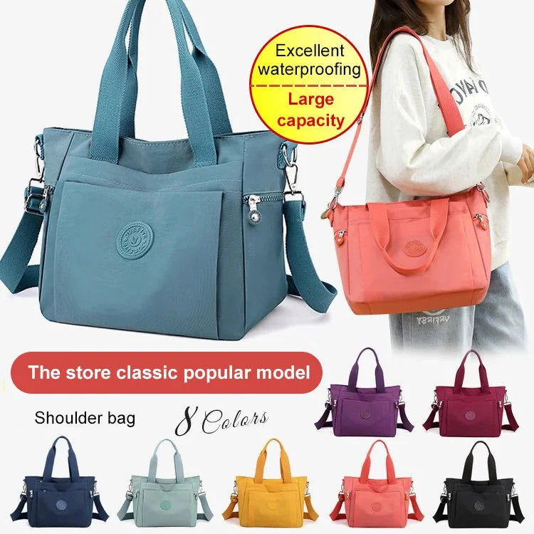 Multicolored large capacity tote bag for women