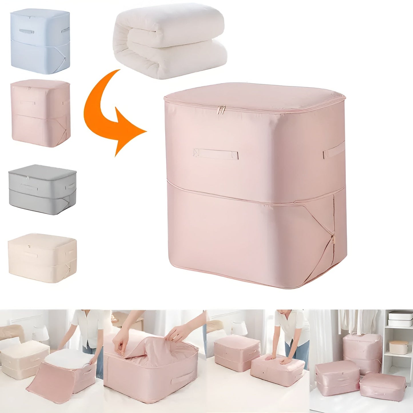 Storage Bags Clothes Compression Organiser Set