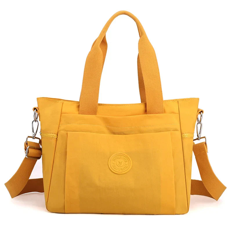 Multicolored large capacity tote bag for women