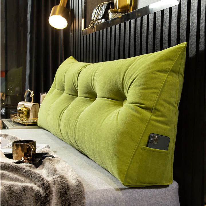 Wedge Backrest Cushion with Phone Pocket