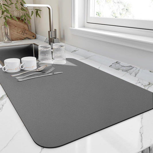 Dish Drying Mat With Quick Absorbent Surface