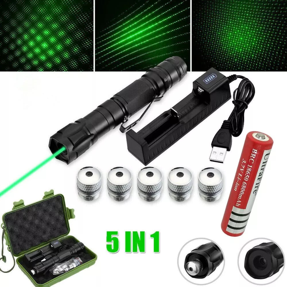 Laser Pointer Rechargeable Green Long Range Torch