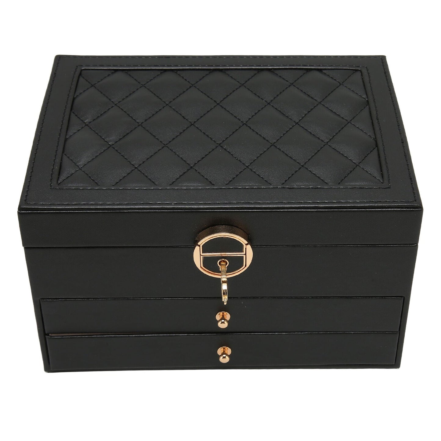 Jewelry Box Organizer Leather Multi-Layer Storage