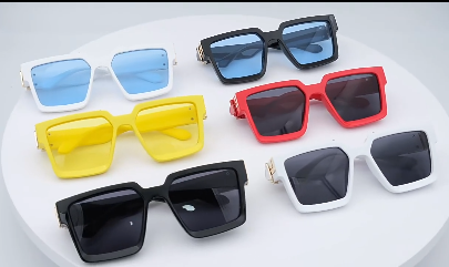 Black Square UV Protection Sunglasses