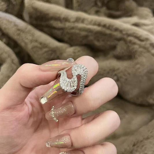 S-shaped Zirconia Ring