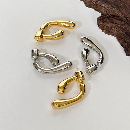 Shaped Drop Earrings