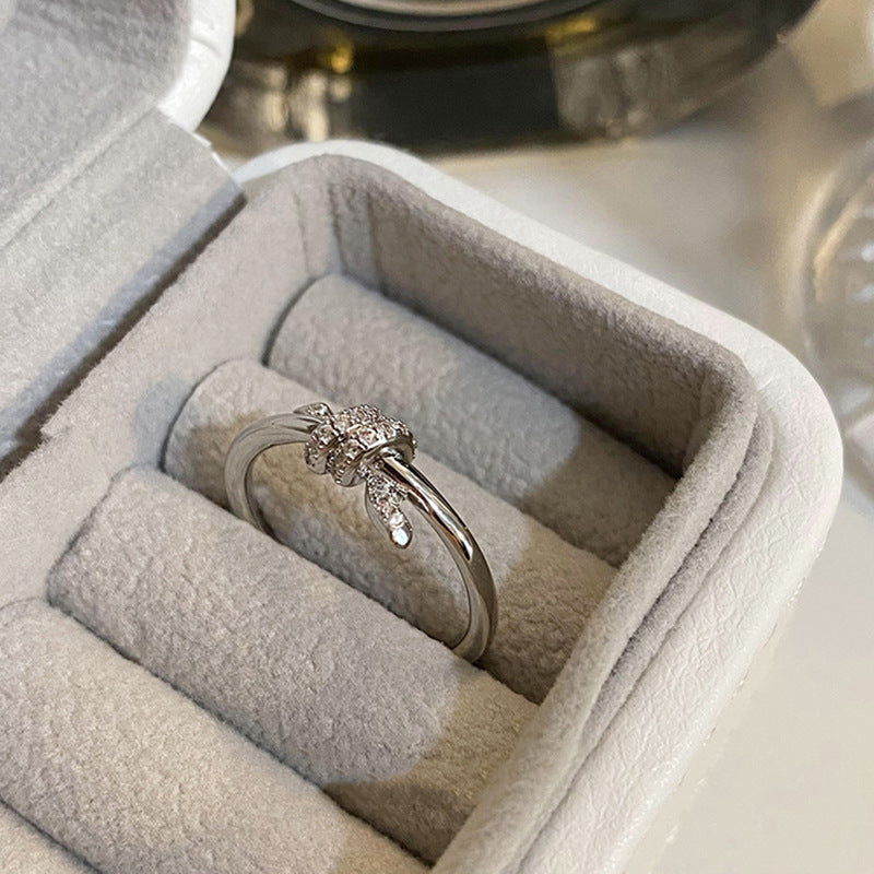 S925 Sterling Silver Knot Ring