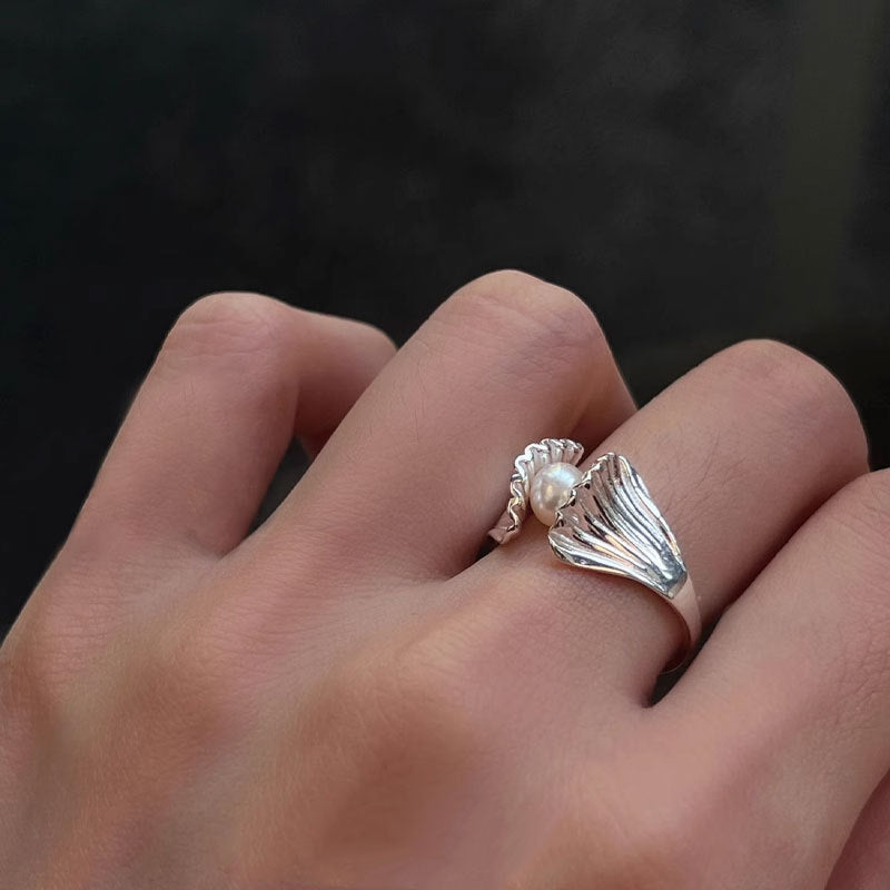 Pearl Shell Adjustable Ring
