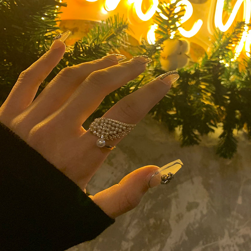 Angel Wing Pearl Ring