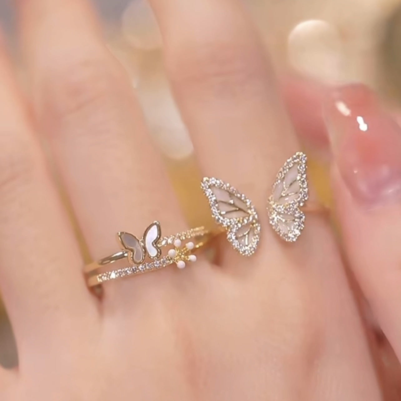 Butterfly Adjustable Ring