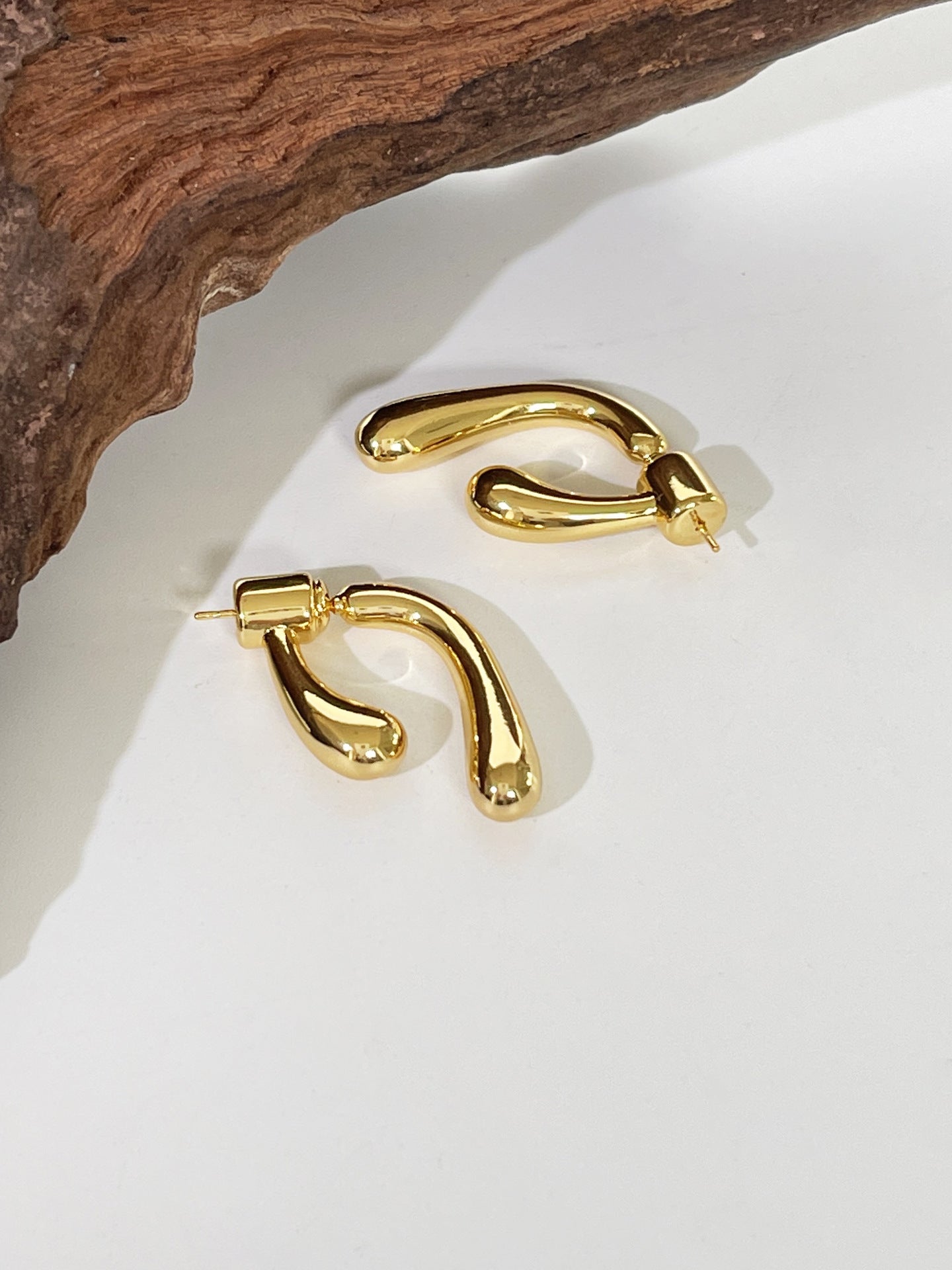 Shaped Drop Earrings