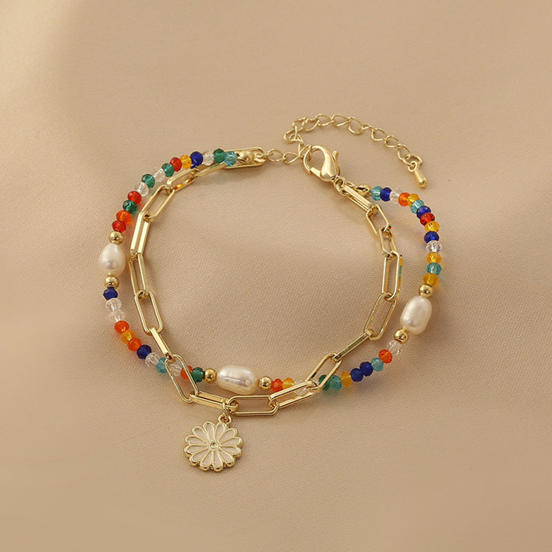 Colourful Beaded Stacking Bracelet
