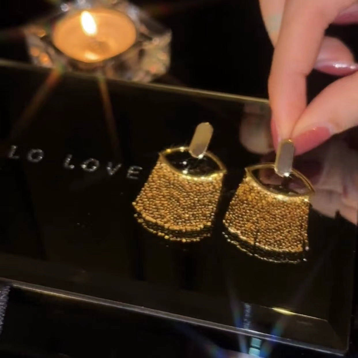 Hoop Tassel Earrings