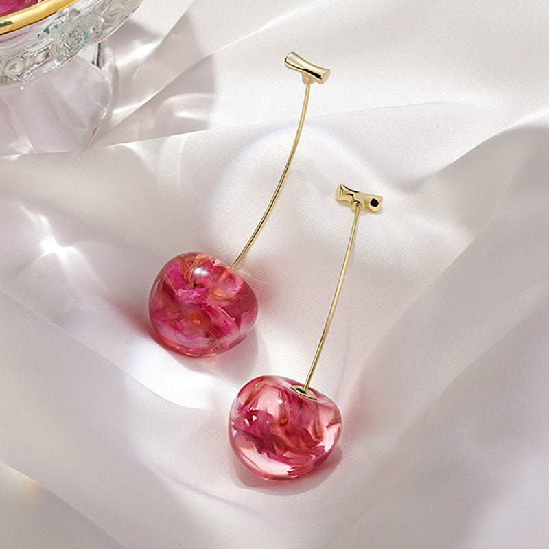 Celia Pink Cherry Earrings