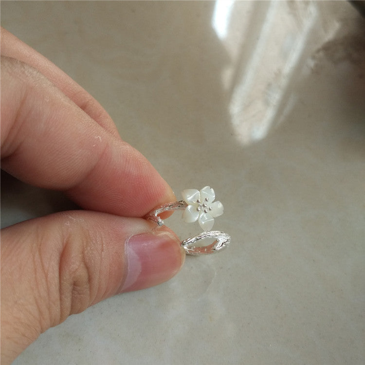 White Cherry Blossom Ring