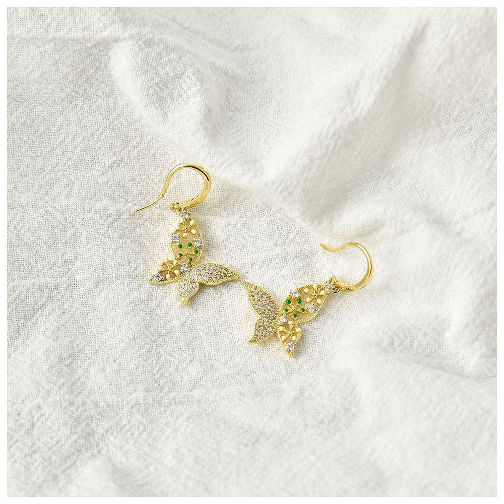 Butterfly & Flower Earrings