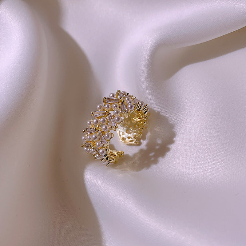 Eliora Crystal Pearl Ring