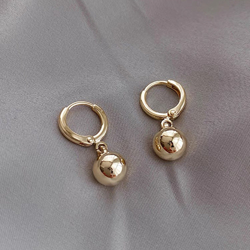 Minimalist Metal Ball Earrings