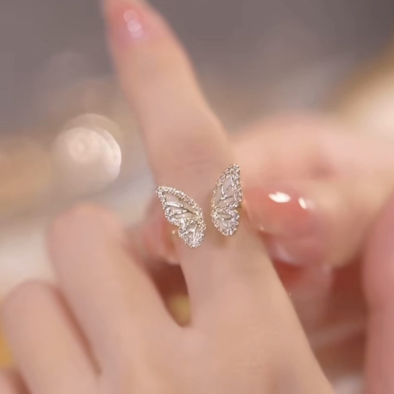 Butterfly Adjustable Ring