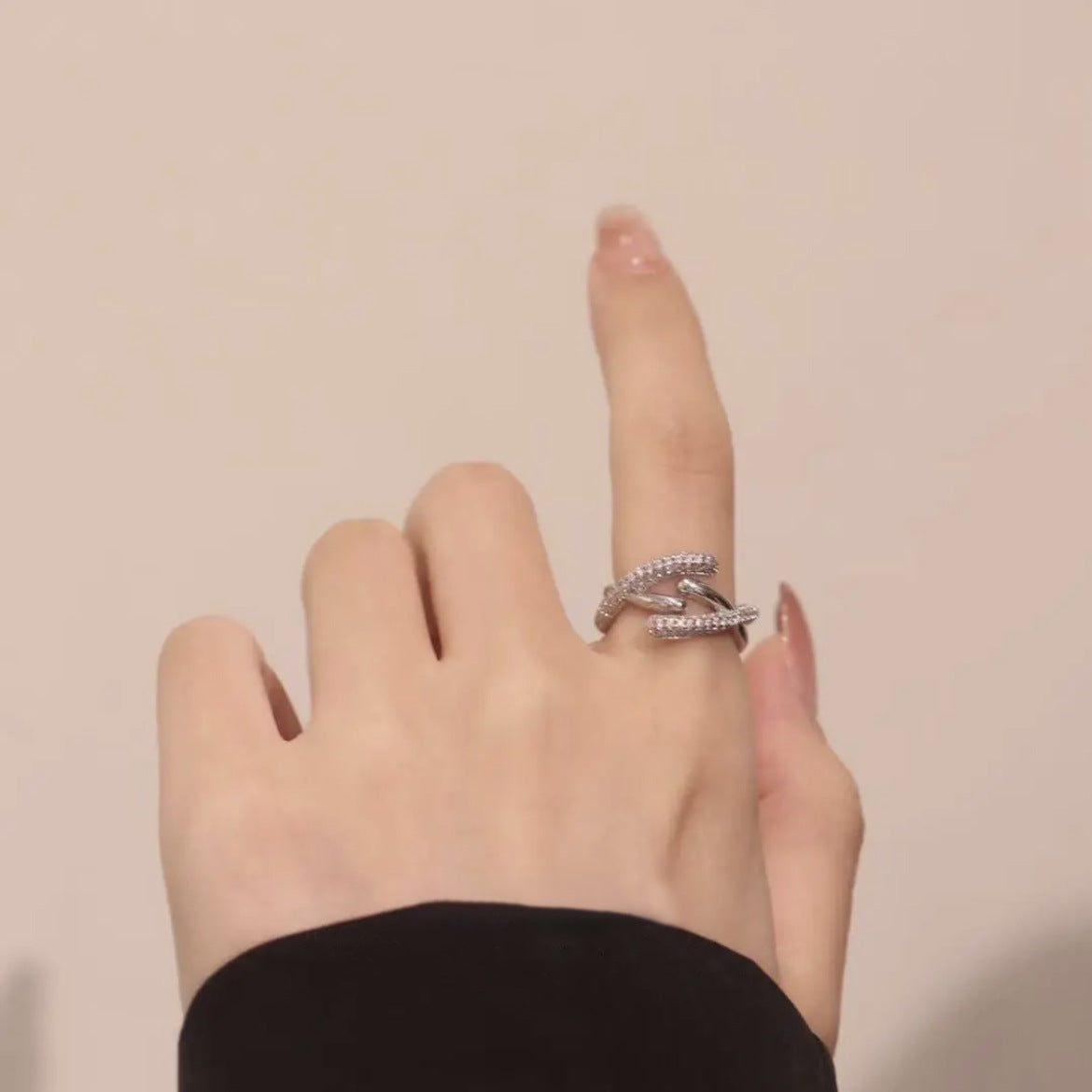 Personalised Geometric Adjustable Ring