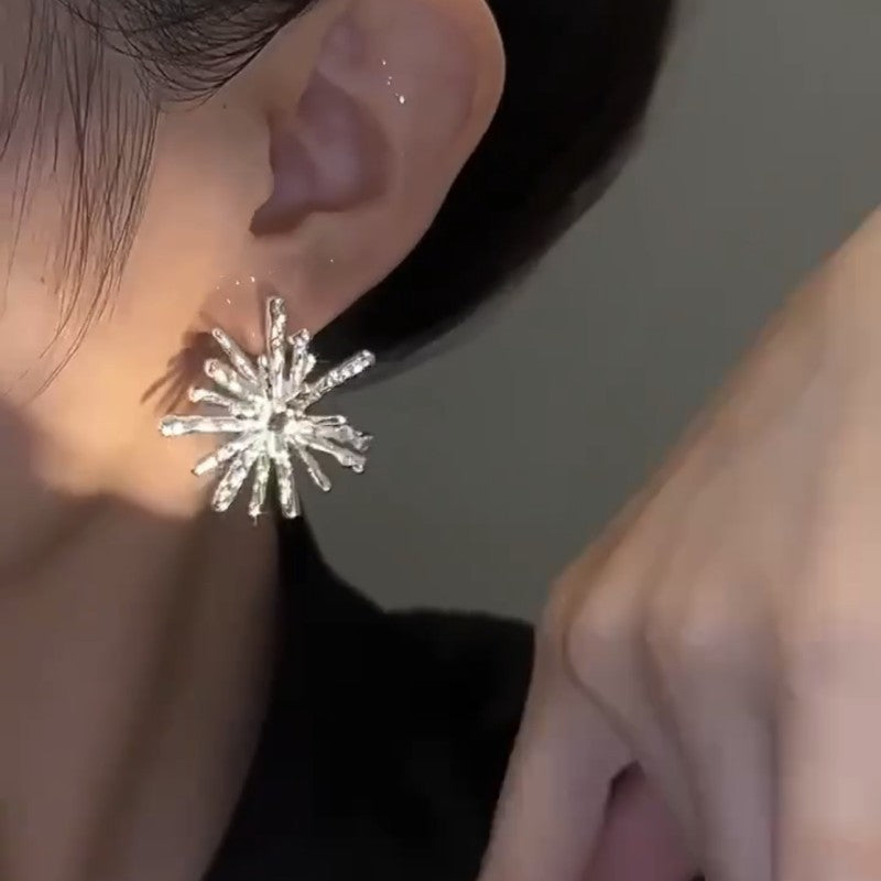 Silver Snowflake Earrings