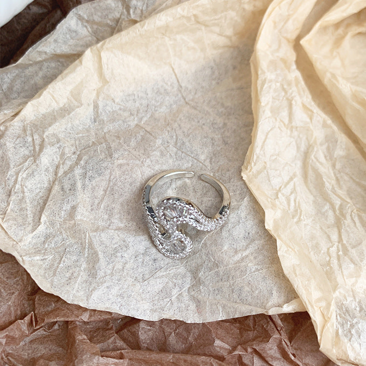 S-shaped Zirconia Ring
