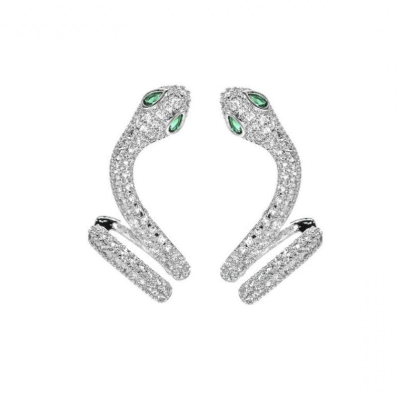 Crystal Snake Earrings