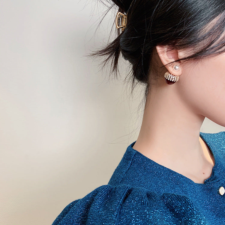 Rouge Cherry Pearl Earrings