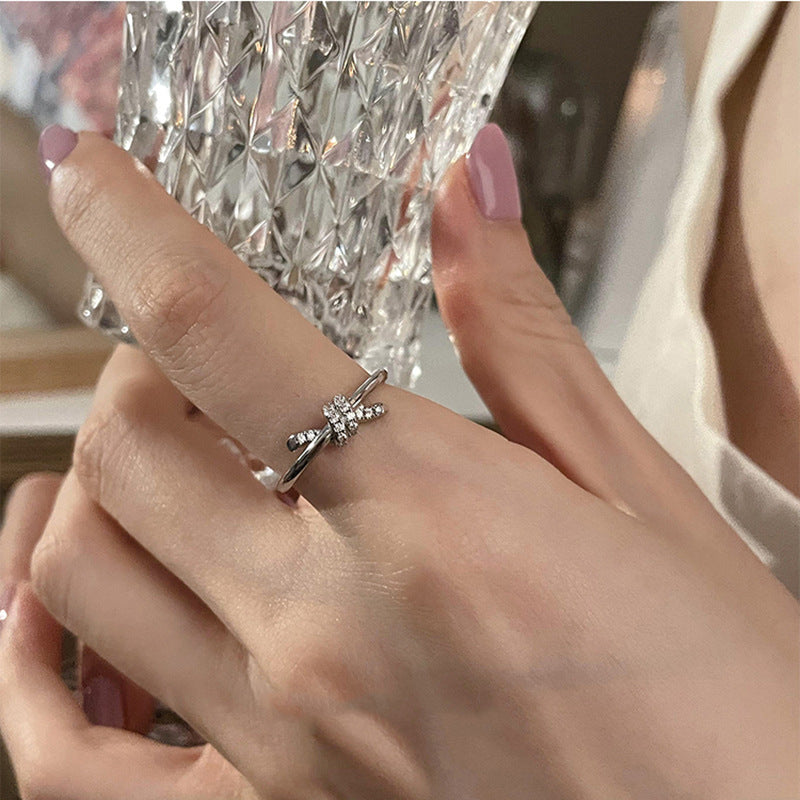 S925 Sterling Silver Knot Ring