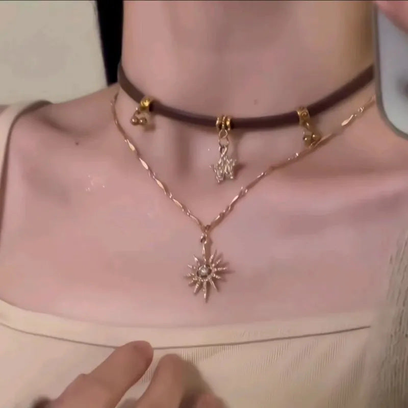 Vintage Sun God Pendant Necklace