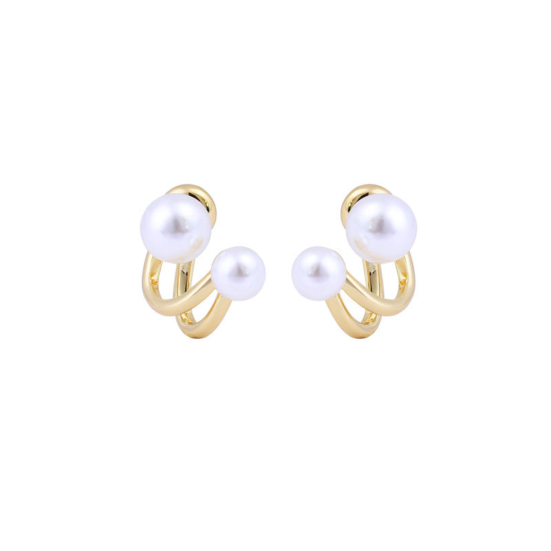 Ivana Pearl Wrap Earrings