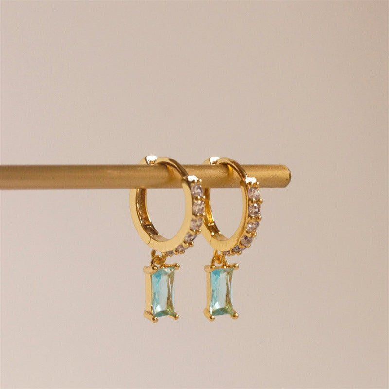 Mini Zirconia Hoop Earrings