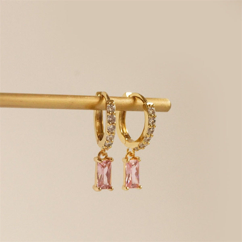 Mini Zirconia Hoop Earrings