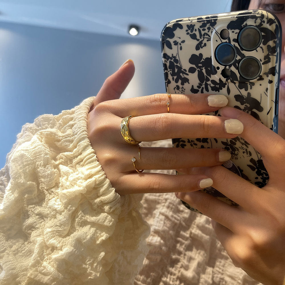 Sterling Silver Zirconia Minimalist Ring