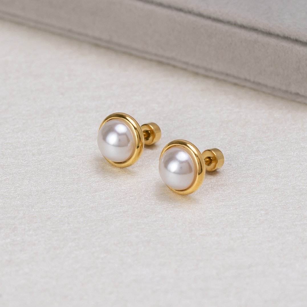 Pearl Stud Earrings