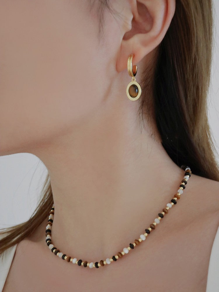 Natural Stone Vintage Earrings