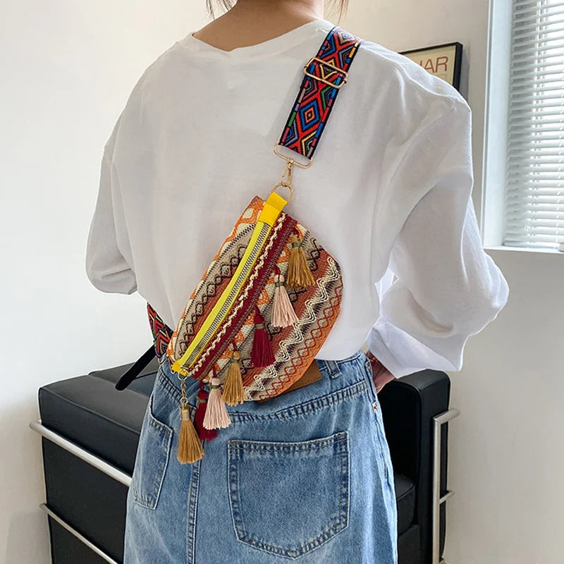 Colorful waist/shoulder bag