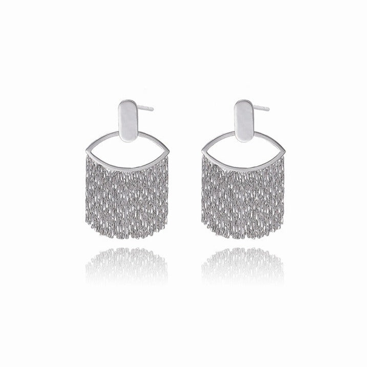 Hoop Tassel Earrings