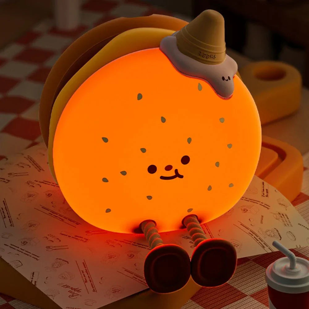 Night Light Silicone Animal Bedside Lamp
