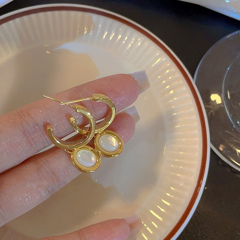 Natural Stone Vintage Earrings