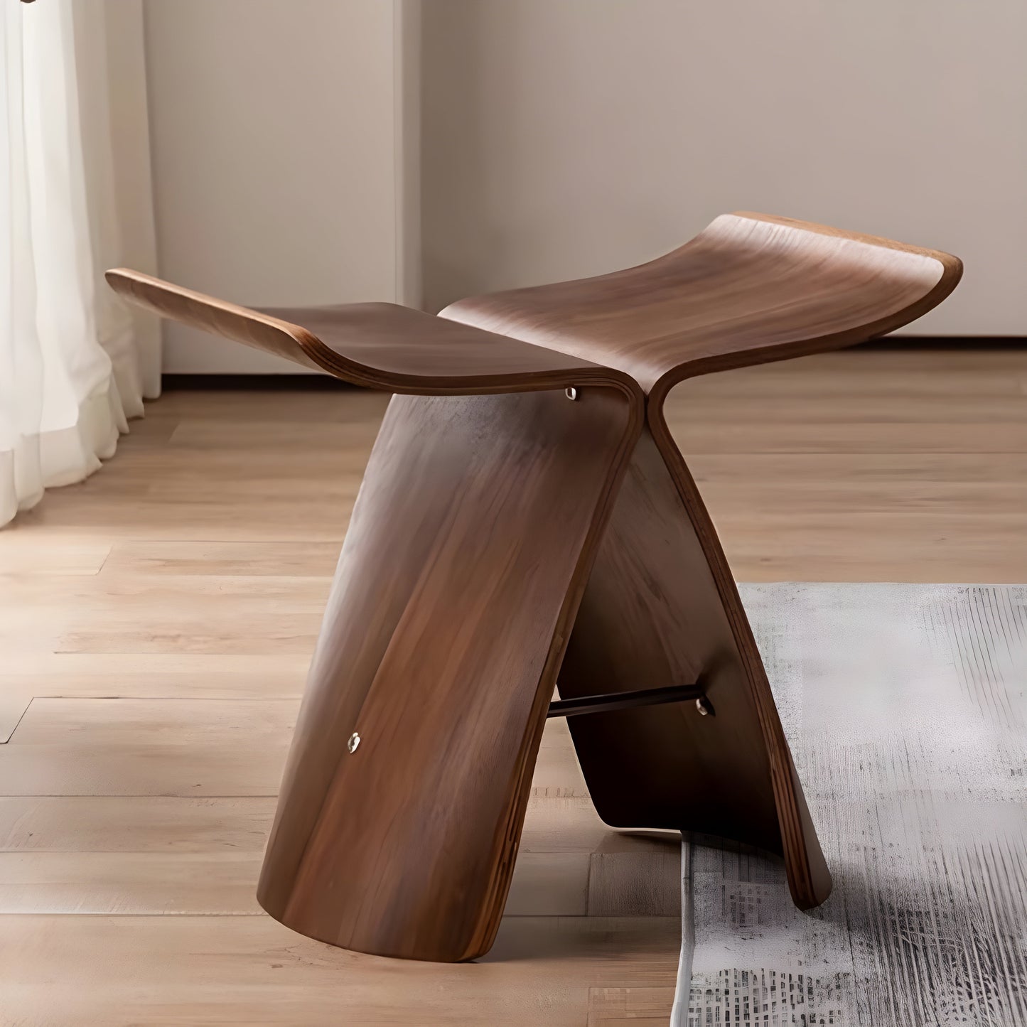 Wooden Bench Minimalist Solid Wood Seating