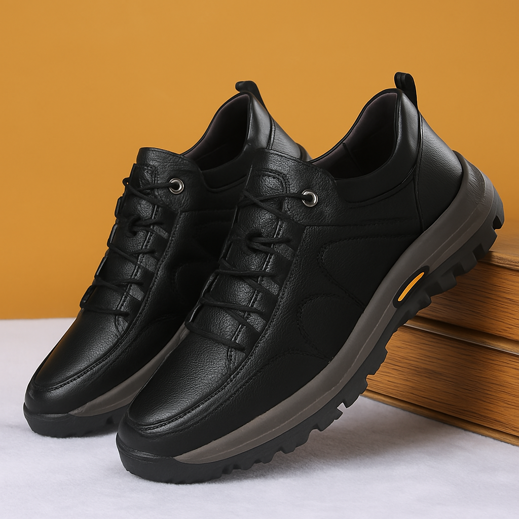 Walking Shoes Leather Arch Support for Men
