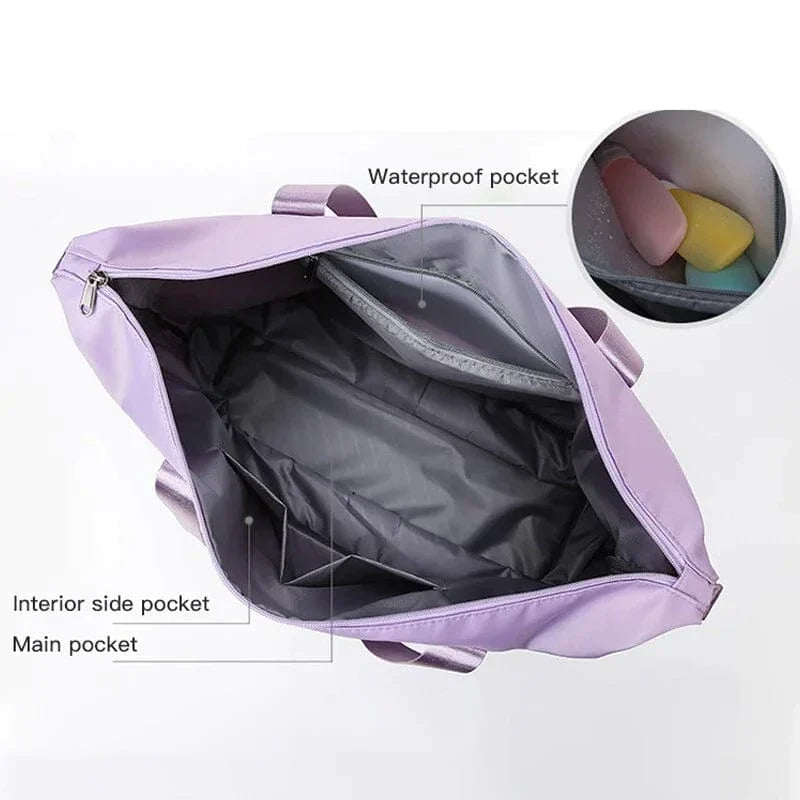 High capacity double layer suitcase for wet separation