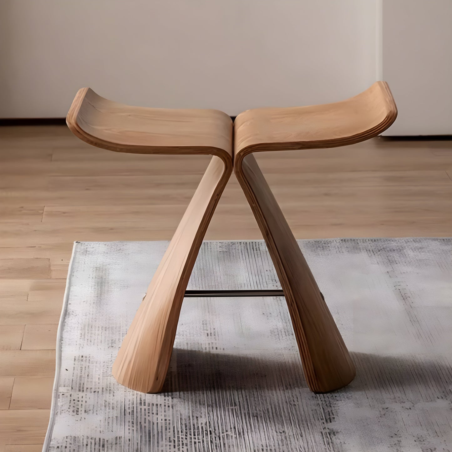 Wooden Bench Minimalist Solid Wood Seating