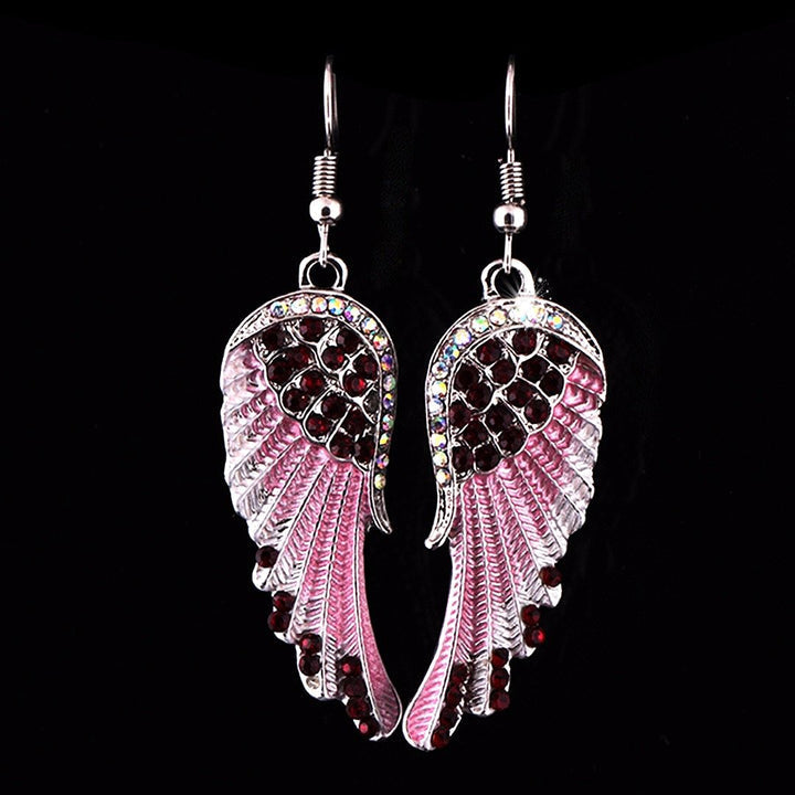 Crystal Angel Wing Earrings