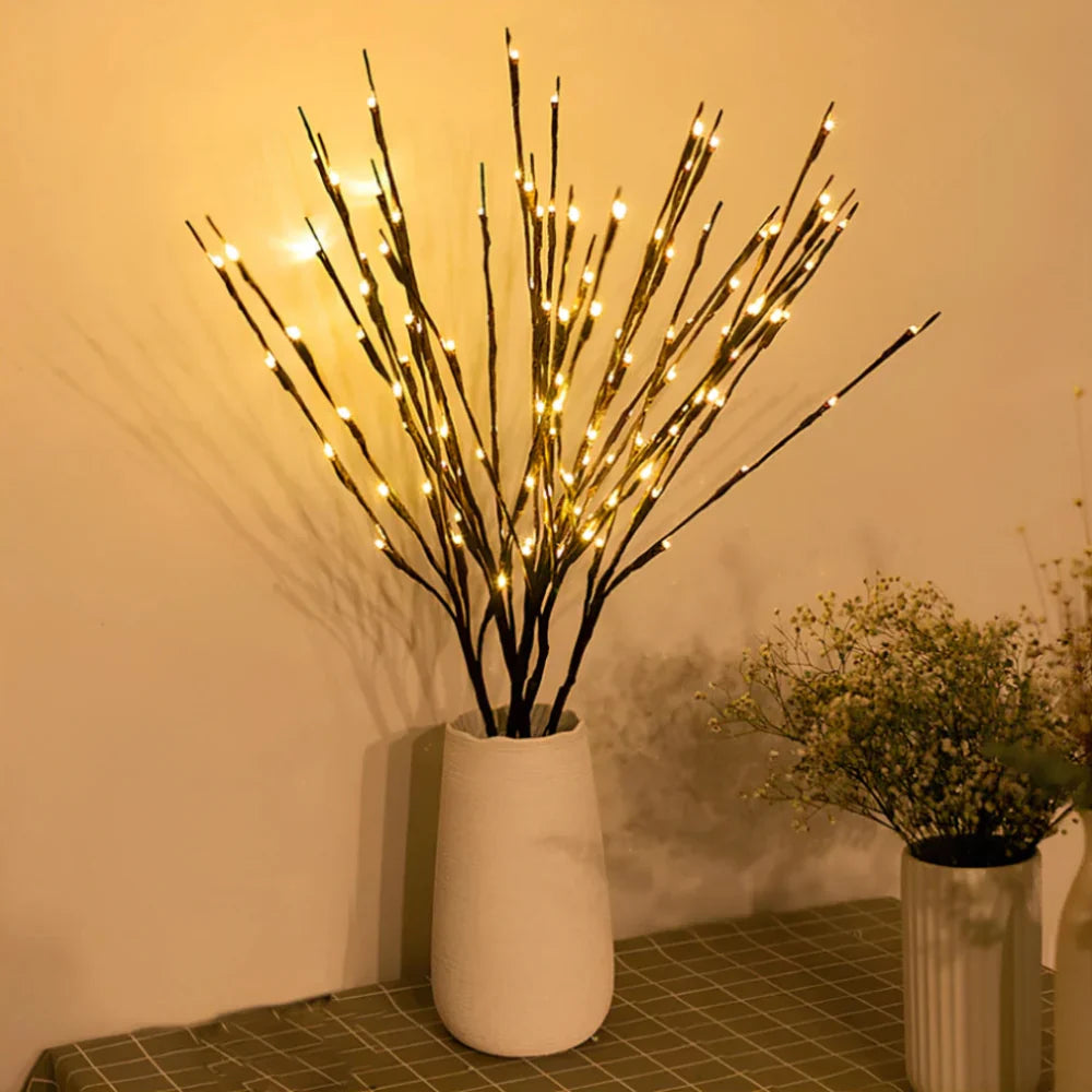 Fairy Lights Branch Lamp LED Floral Table Decor Bedroom