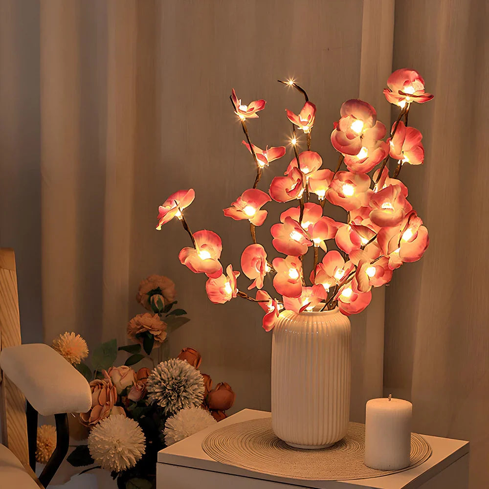 Fairy Lights Branch Lamp LED Floral Table Decor Bedroom