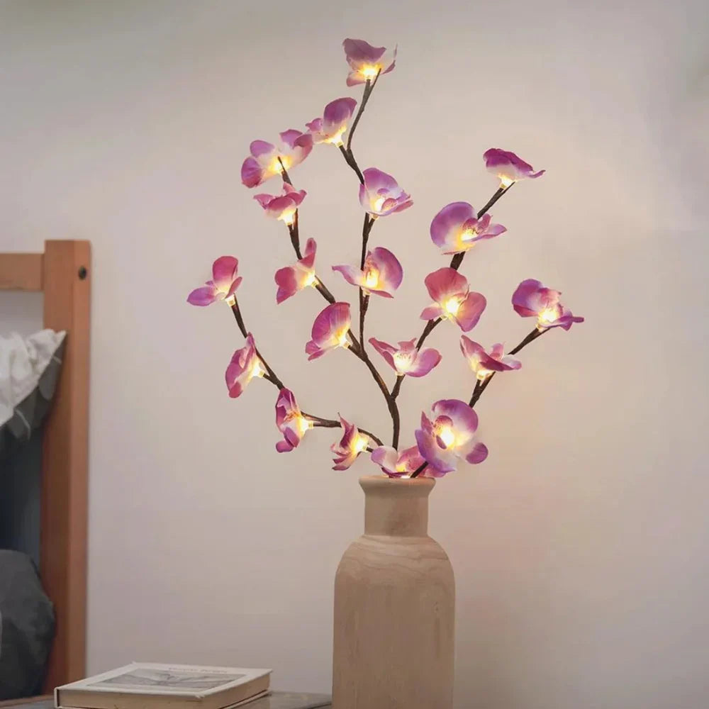 Fairy Lights Branch Lamp LED Floral Table Decor Bedroom