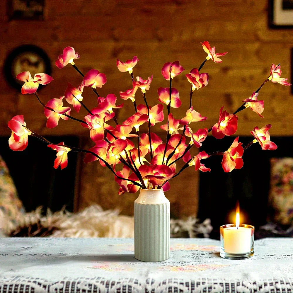 Fairy Lights Branch Lamp LED Floral Table Decor Bedroom