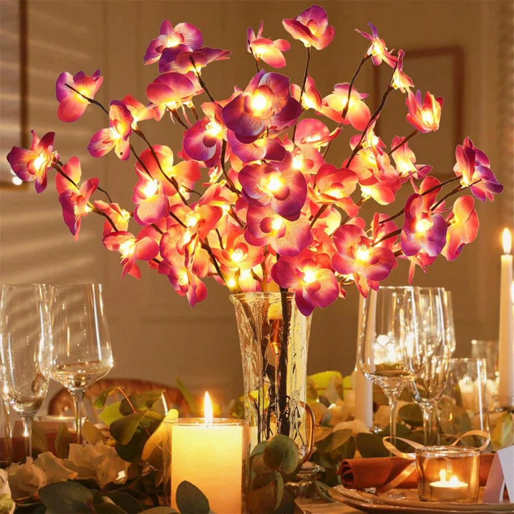 Fairy Lights Branch Lamp LED Floral Table Decor Bedroom